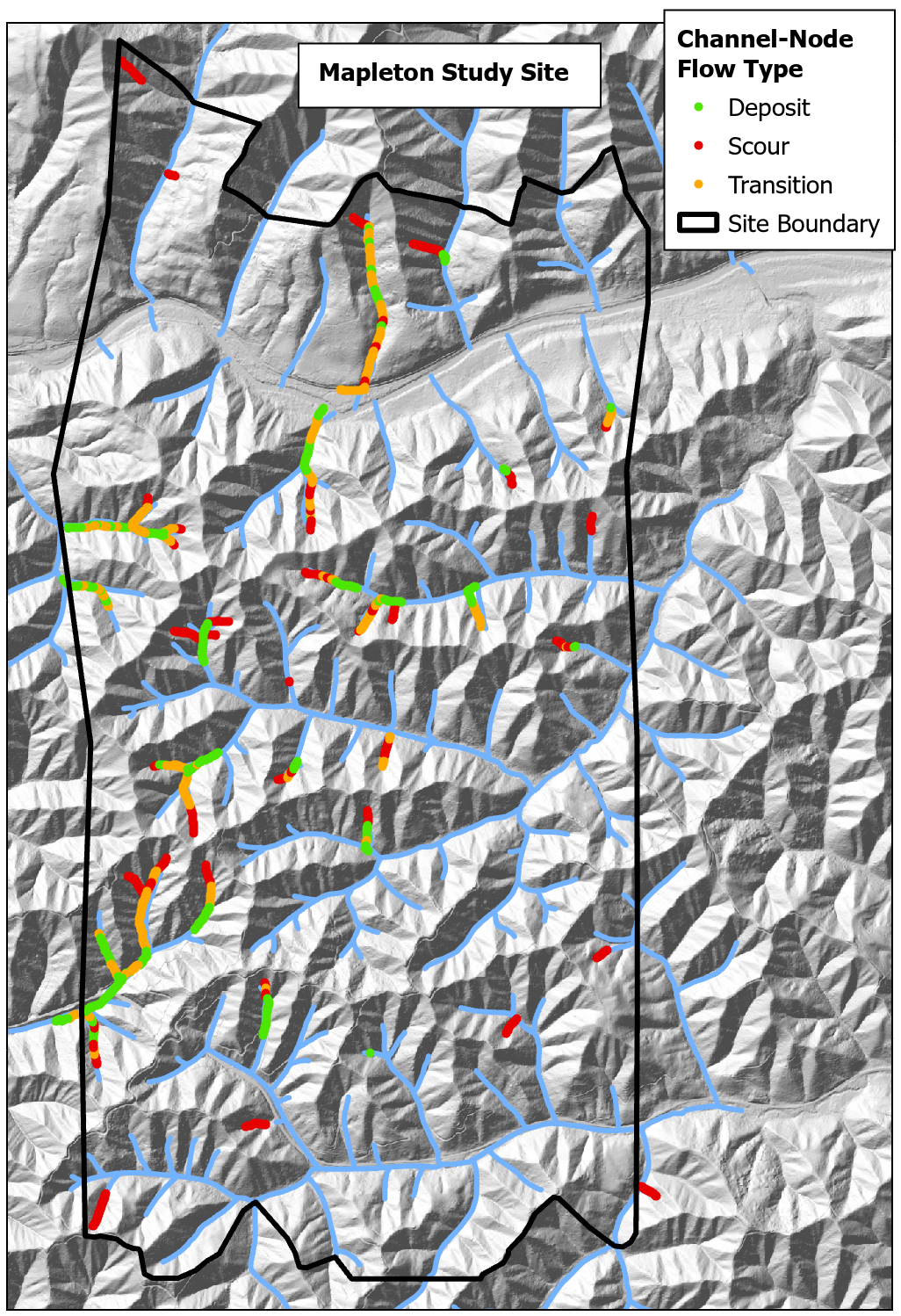 Mapleton channel-node flow type.